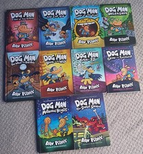 Dog Man Books  set of 10 by